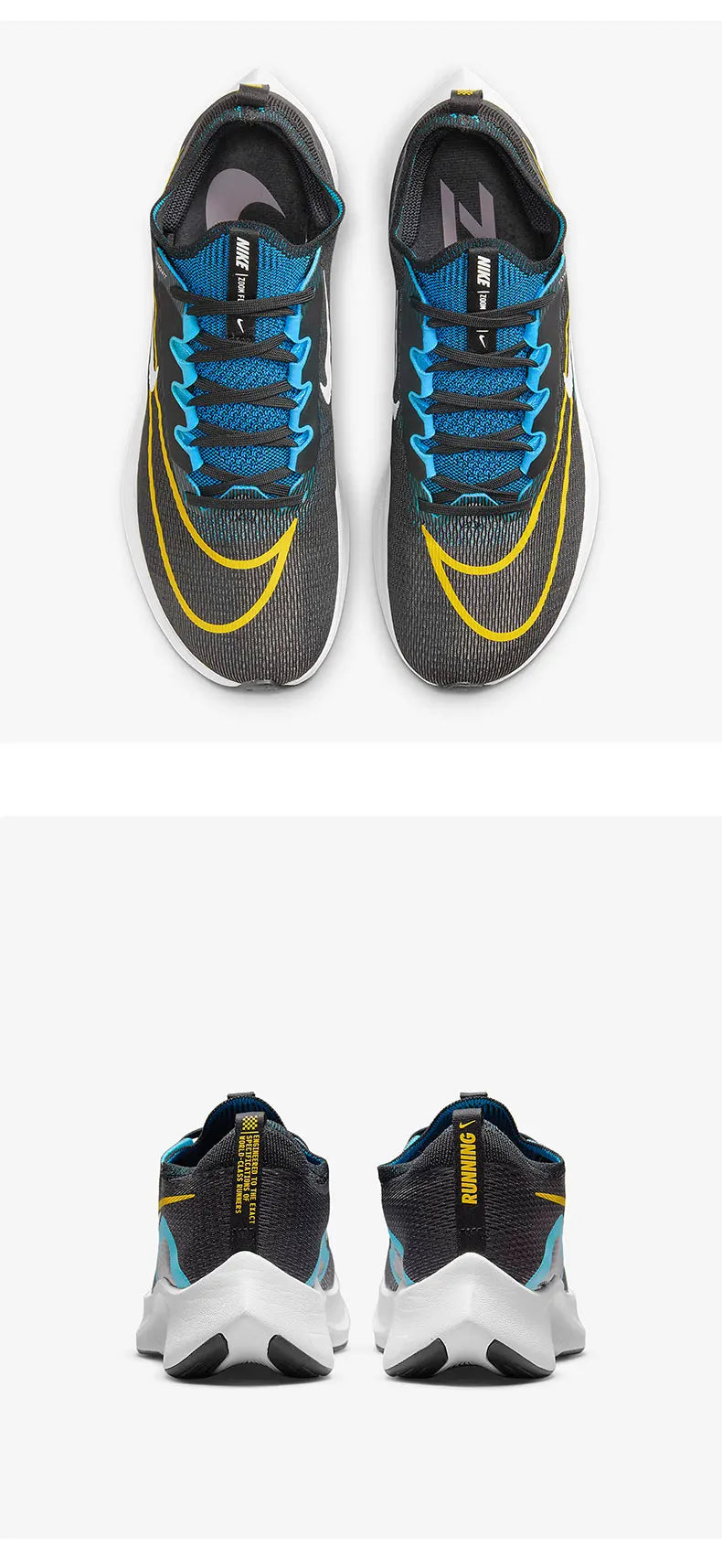 Nike genuine ZOOM FLY 4 men's full-length carbon plate racing running shoe CT2392-003