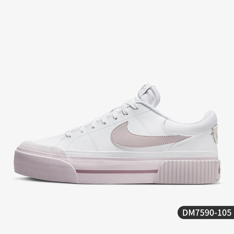 Nike, autentiche scarpe da ginnastica casual da donna con suola spessa resistente all'usura e tomaia bassa DM7590-105