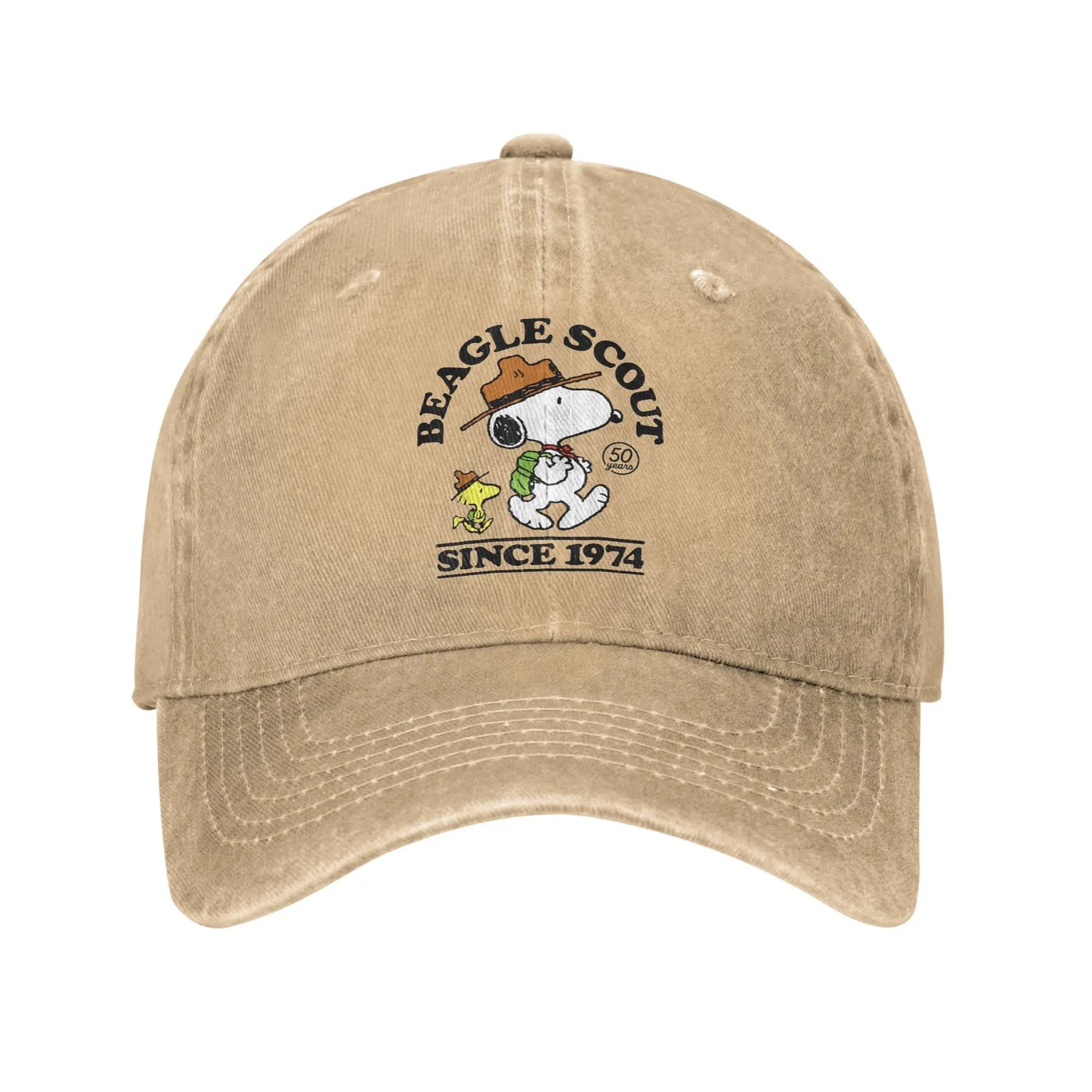 Sleeping Snoopy Baseball Caps Casual Distressed Washed  Snapback Cap Unisex Style Outdoor Summer Adjustable Caps Hat