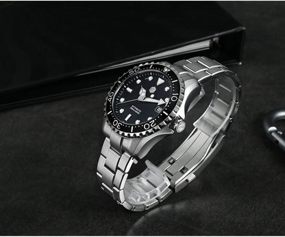 San Martin New 40-44mm Luxury Men's Diver Watch, Classic High Quality NH35 YN55 Automatic Mechanical, Sapphire, BGW-X1, 20Bar