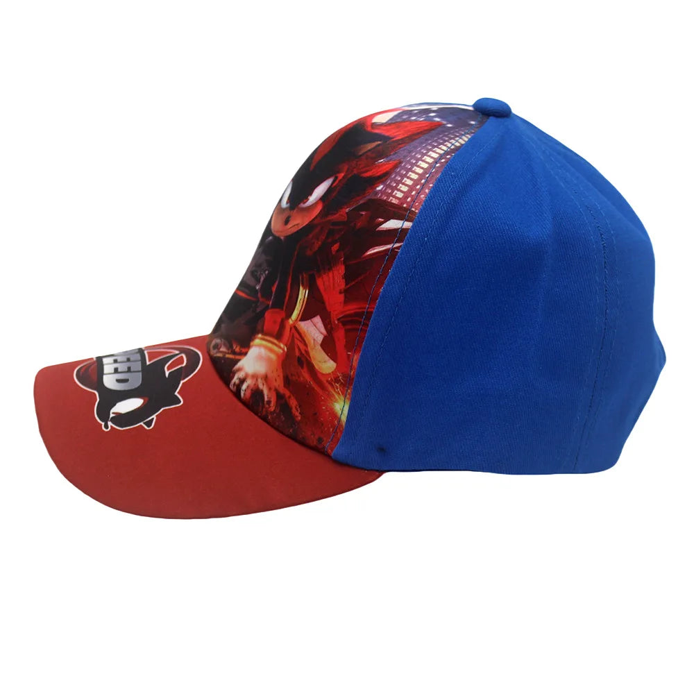 Dernière casquette de baseball ajustable pour enfants Sonic Print 48-54 cm, motif Anime Tails Knuckles, chapeau de soleil Shadow, hérisson bleu, chapeau d'extérieur pour bébé, cadeau