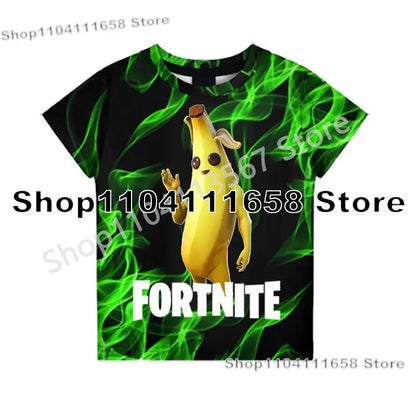 Birthday Gifts 3D Print Banana Peely Team Leader Bear F-Fortnite T Shirt T-shirt Men's Tee Battle Royale Game Summer Tops