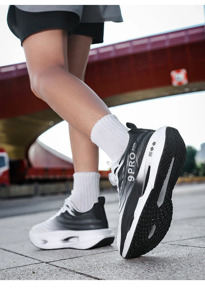 pánské a dámské běžecké boty, prodyšné závodní sportovní boty, s karbonovým odpružením, lehké pánské boty na jogging a trénink