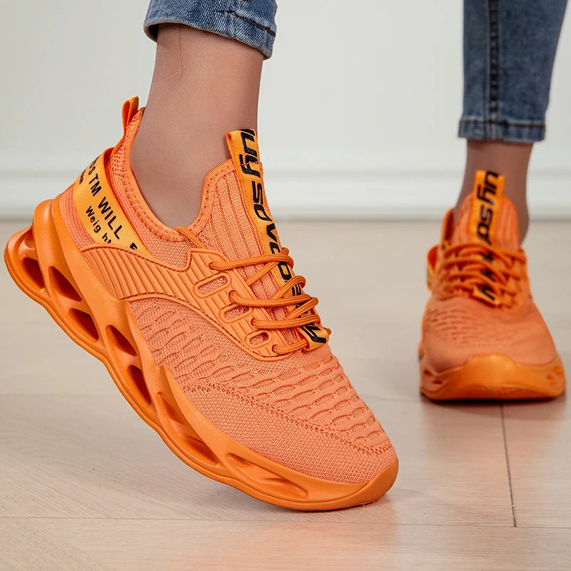 Zapatillas deportivas de moda para mujer, zapatillas con plataforma, zapatos planos de primavera-invierno, zapatillas de running para mujer, tallas grandes, 43