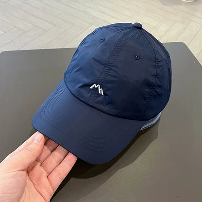 Summer embroidery quick-drying hat Spring and autumn outdoor sunscreen baseball cap adjustable sports visor