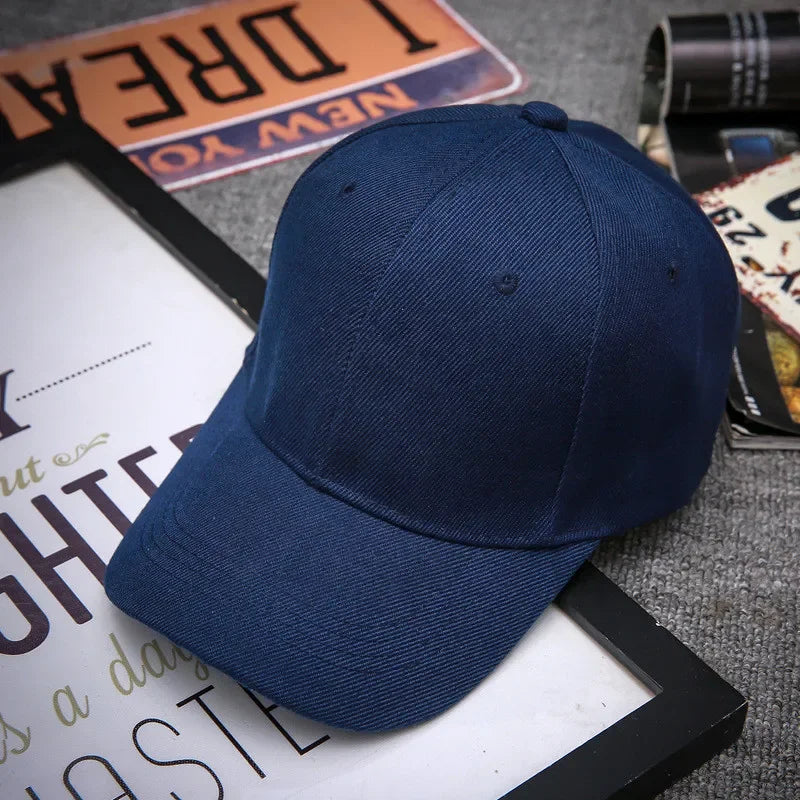 Unisex Cap Casual Plain Baseball Cap Adjustable Snapback Hats For Women Men Hip Hop Cap Street Dad Hat