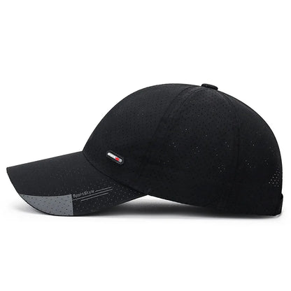 Casquette de baseball ultra-respirante à séchage rapide - Légère et ajustable, avec une visière en bec de canard tendance - Idéale pour les sports de plein air