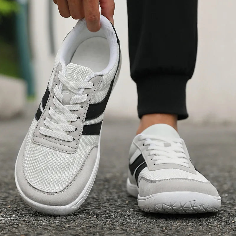 Moški čevlji s širokim prstnim delom, modni supergi, novi čevlji z mehko podplatjo in širokim kopitom, čevlji za prosti čas, unisex mrežasti čevlji za hojo bos, Tenis De Hombre