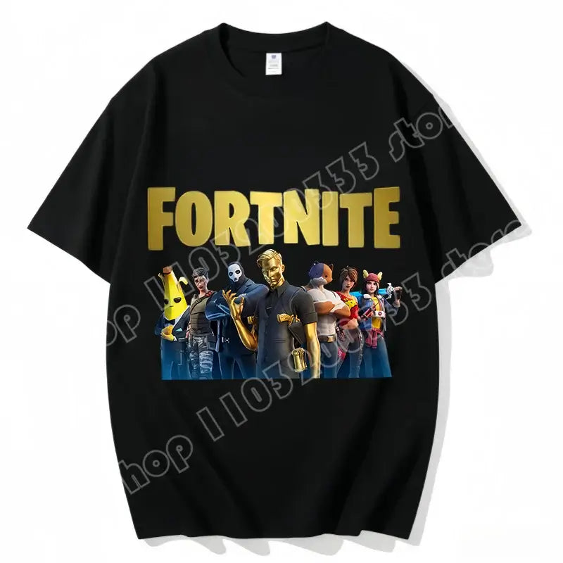 Fortnite majica s okruglim izrezom, uniseks za odrasle, gaming plesna moda, nova, od čistog pamuka, kratkih rukava, savršena za ležerno nošenje i odmor