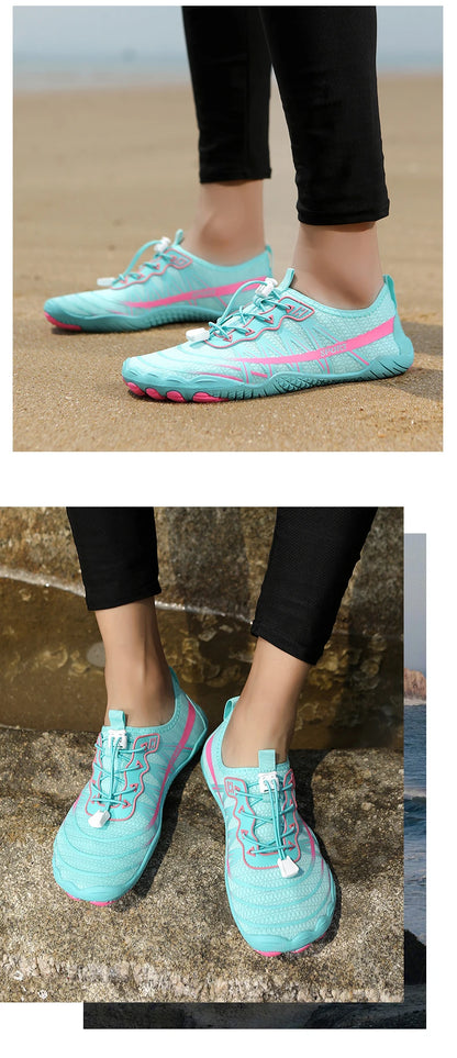 2025 New Water Shoes Barefoot Beach Sports Shoes High-quality Non-slip Swimming Shoes Five-finger Casual Sports Shoes Unisex