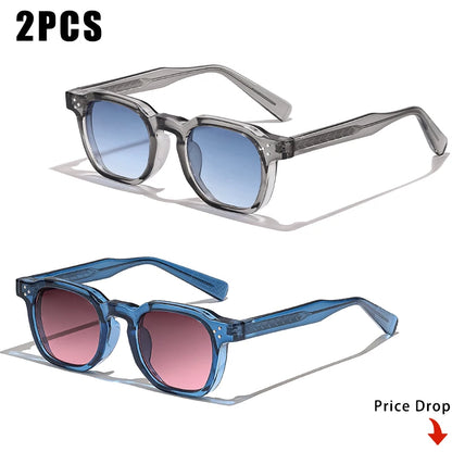 1/2/3 Pairs CATERSIDE Fashion Men Sunglasses Retro Brand Design Polycarbonate Frame Sun Glasses Women Travel Party Eyeglasses