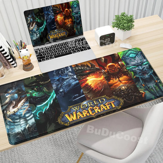 Anime World of Warcraft gaming podloga za stol, podloga za miš, računalni dodaci, XXL, zaključani rub, podloga za tipkovnicu i miša, gamerski tepih, uredske podloge
