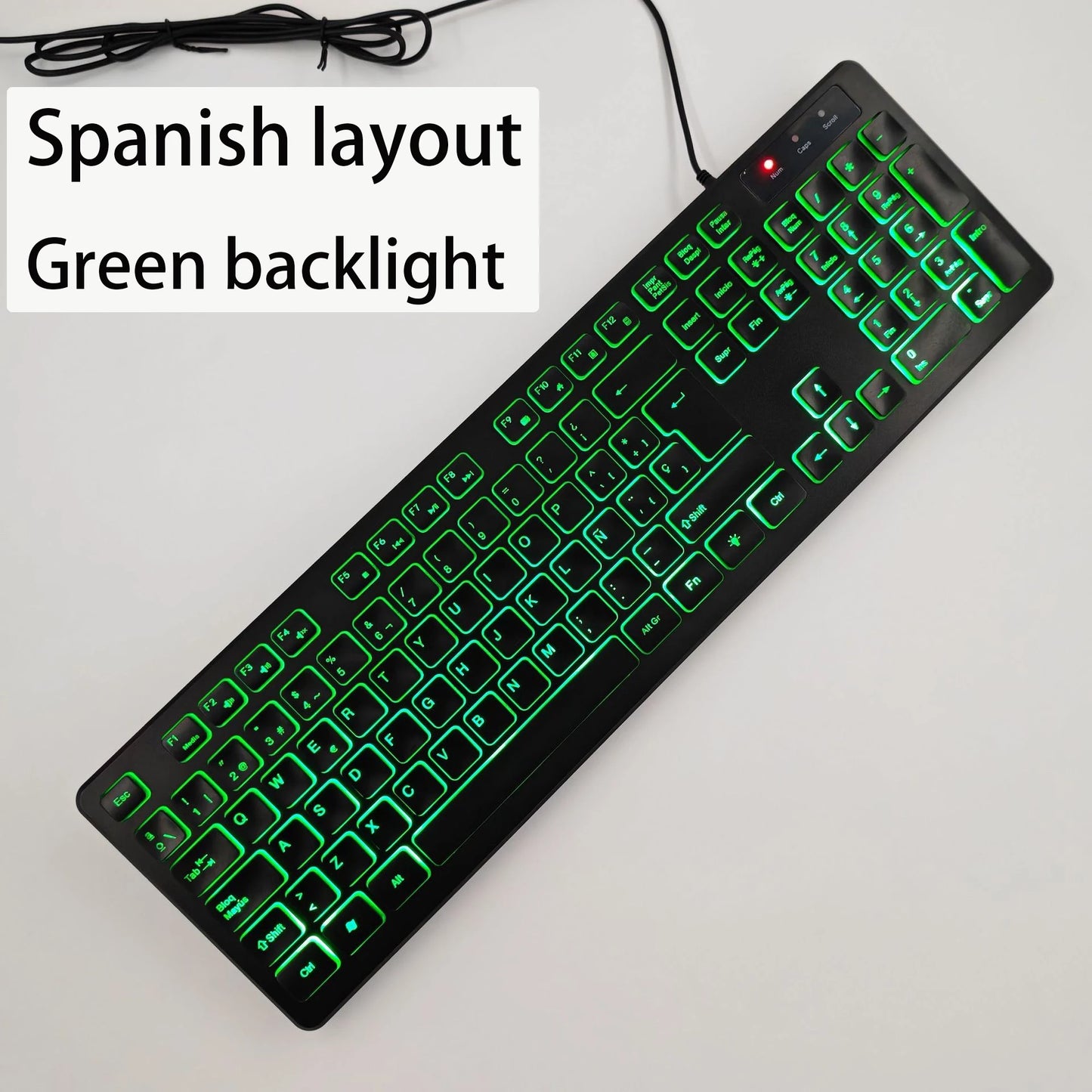 Spanish/French (AZERT)/Russian/Arabic/German keyboard layout Backlit wired Desktop Gaming Keyboard For Desktop Computer office