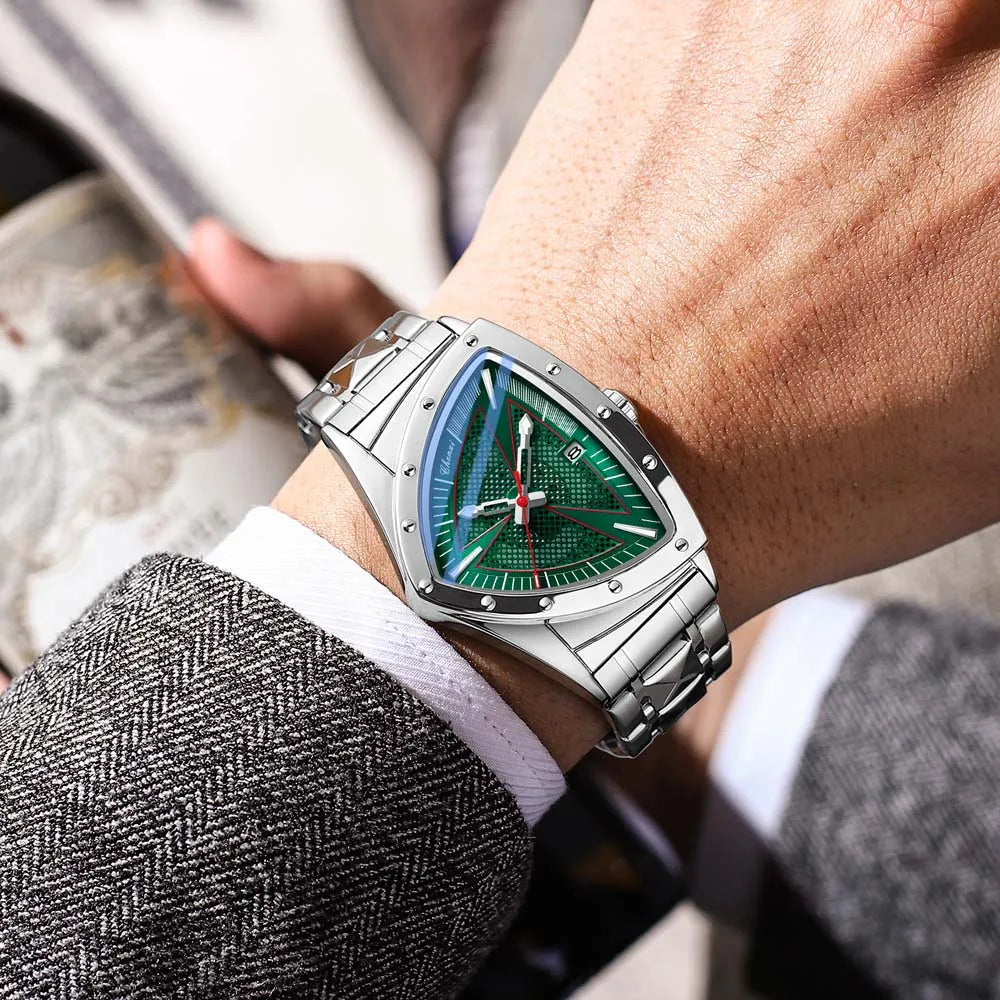 CHENXI Fashion Men's Watch Quartz Wristwatch Casual Hollow Triangle Watch Luxury Men's Gift Clock  Relojes Para
