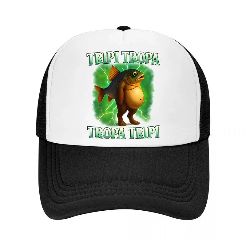 Casquette de baseball italienne Brainrot pour enfants, casquette décontractée pour garçon, chapeaux de sport pour enfants, chapeaux de soleil Tung Sahur Tralalers Shark, bonnet ajustable, cadeau pour homme