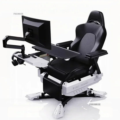 Ergonomic Gaming Chair PC Computer Racing Style Cockpit Lazy Multifunctional Long Sitting Office Home Gamer Furniture 2026