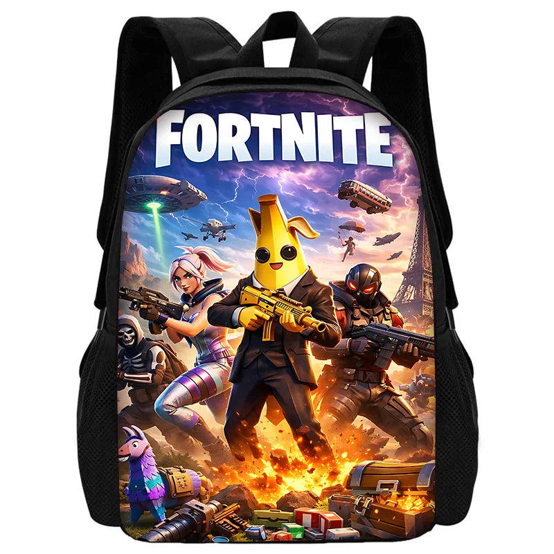 New Game Fortnite Child School Backpack with Shoulder Bag and Pencil Bags, School Bags for Boys and Girls, Best Gift