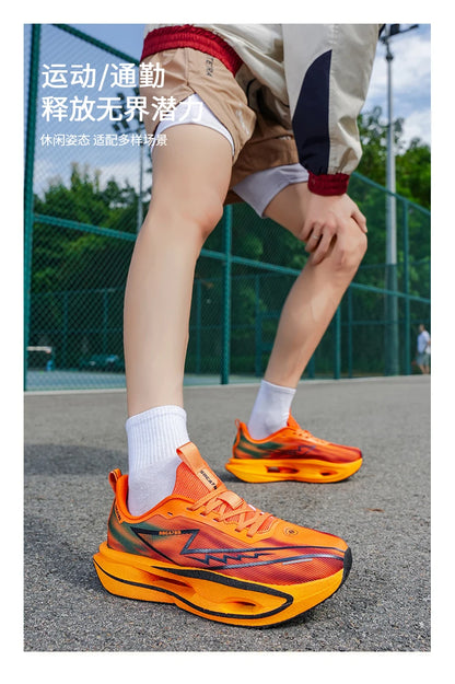 Running Shoes Marathon Specialty Men Sports Carbon Plate Breathable Ultralight Women Comfortable Athletic Cushion Stability Sneakers