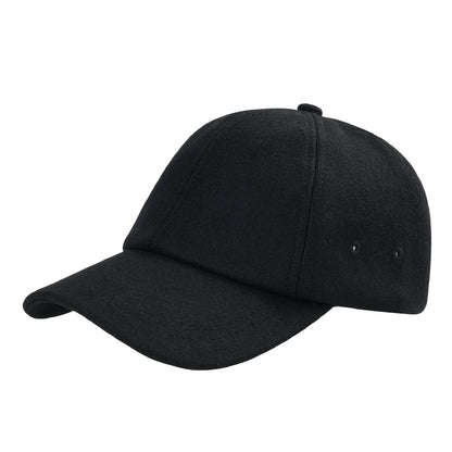 BOTVELA Herren-Baseballkappe aus Wolltweed, lässiger Stil, weich, verstellbar, unstrukturiert