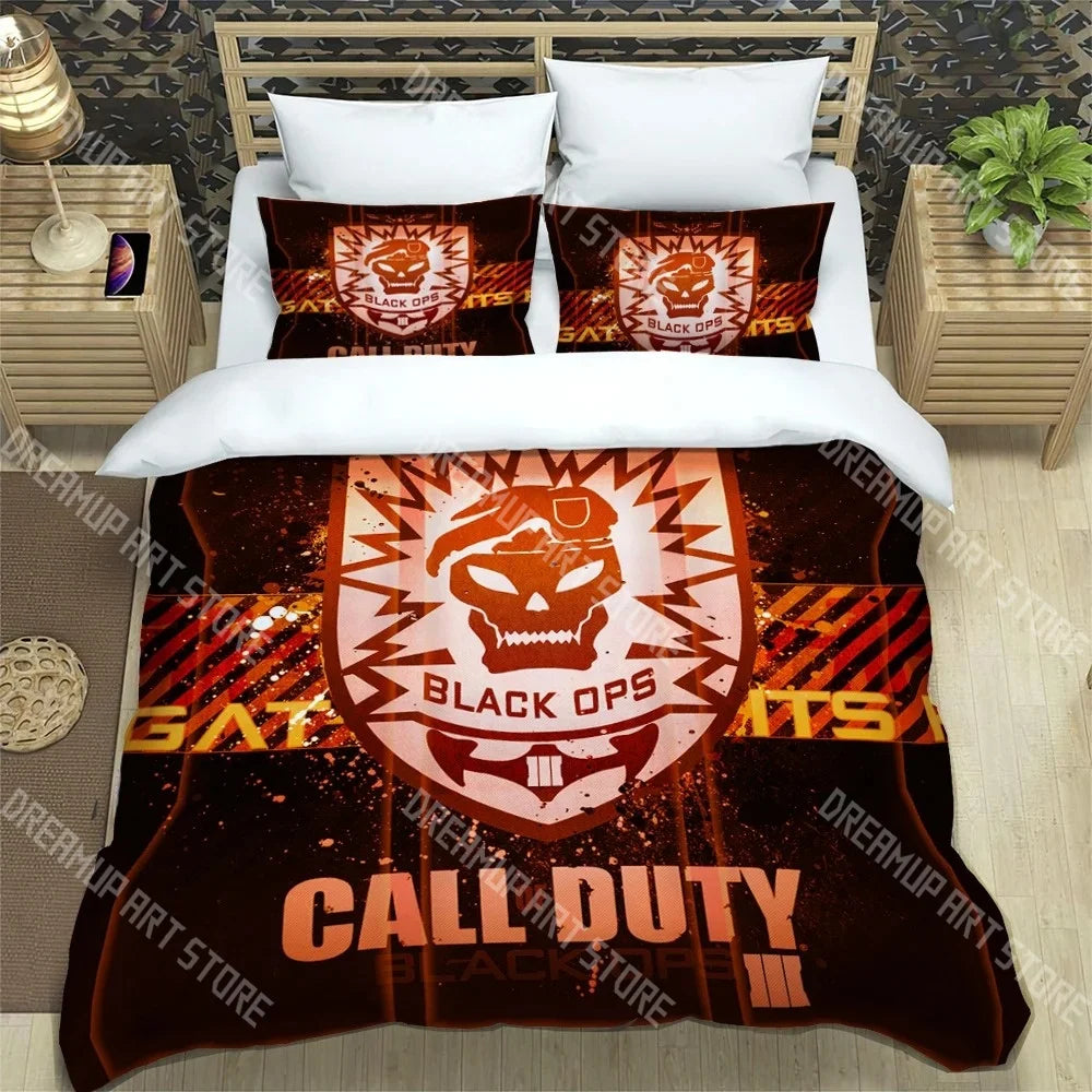 3D Print Call of Duty Game COD Bedding Set Twin Queen King Full Size Duvet Cover Pillowcase Bed boys girls Adult Home Textiles