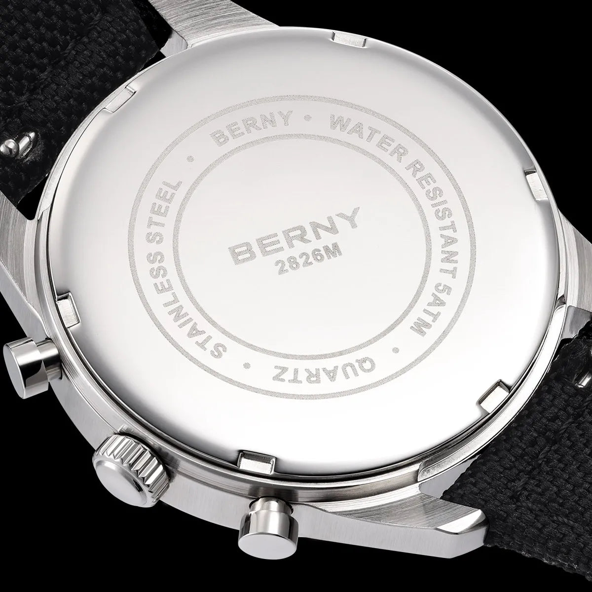 BERNY Top Quartz Chronograph Men's Watches Luminous Miyota 0S10 Sapphire AR Coated 5ATM Waterproof 2026 New Sports Men's Watches