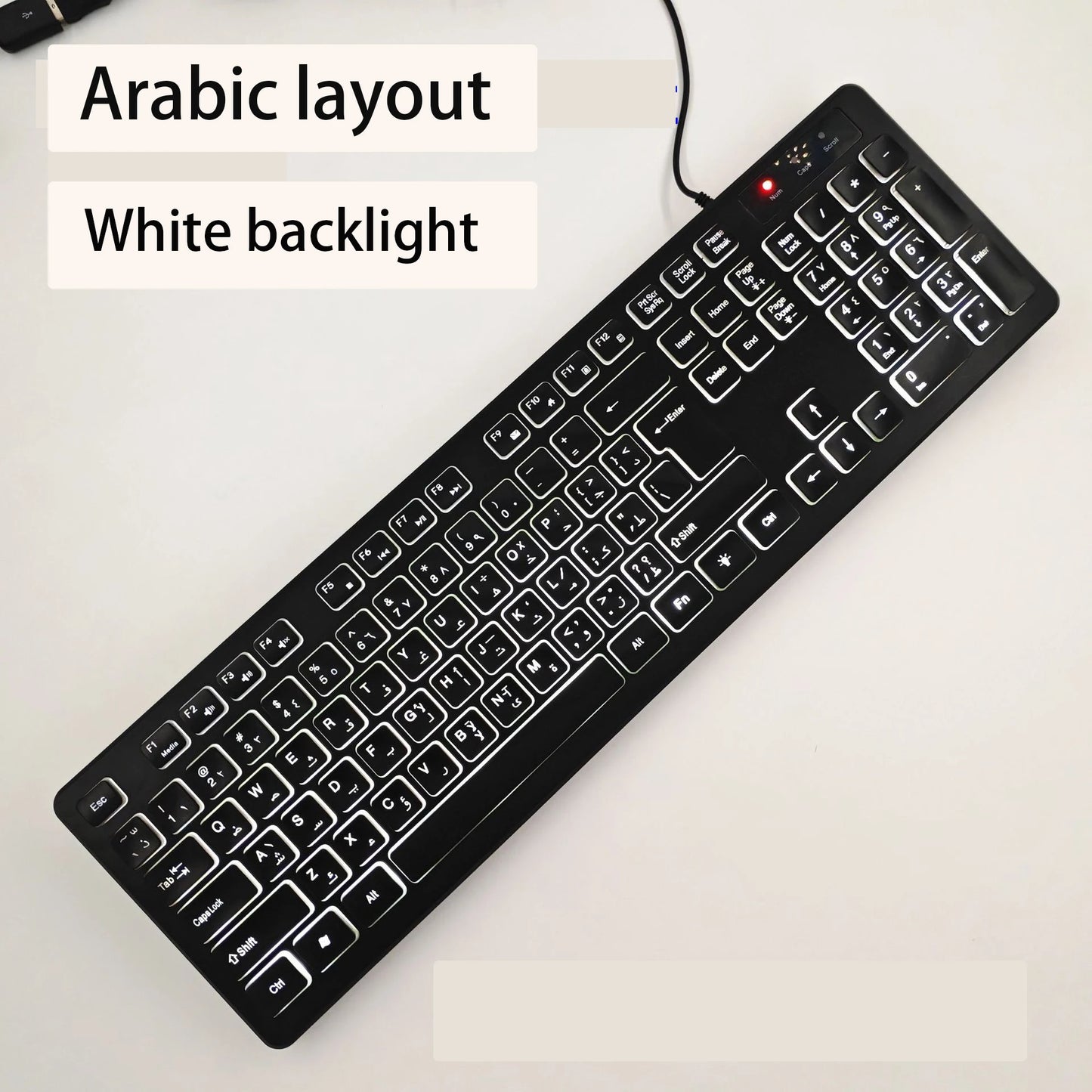 Spanish/French (AZERT)/Russian/Arabic/German keyboard layout Backlit wired Desktop Gaming Keyboard For Desktop Computer office