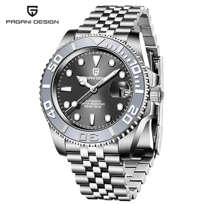 PAGANI DESIGN V2 Japan Mov't 40MM Luxury Men Mechanical Watch Sapphire Glass Ceramic Bezel Automatic Diving Watches for Men