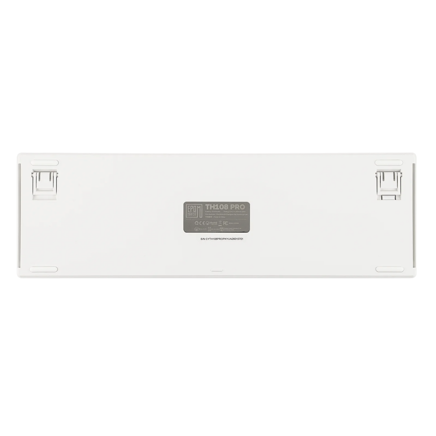 EPOMAKER TH108 PRO 100% Full-Sized Hot-Swap Wired/BT/2.4Ghz Wireless Mechanical Keyboard with Screen & Knob 10000mAh Battery