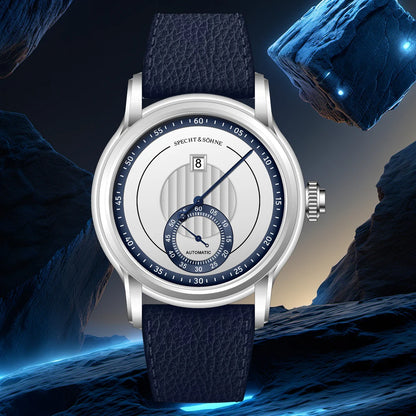 Novidade 2026 Relógio de Luxo Specht & Söhne Jump Hour Automático Mecânico para Homem, Cristal de Safira, Relógio de Pulso em Aço Inoxidável