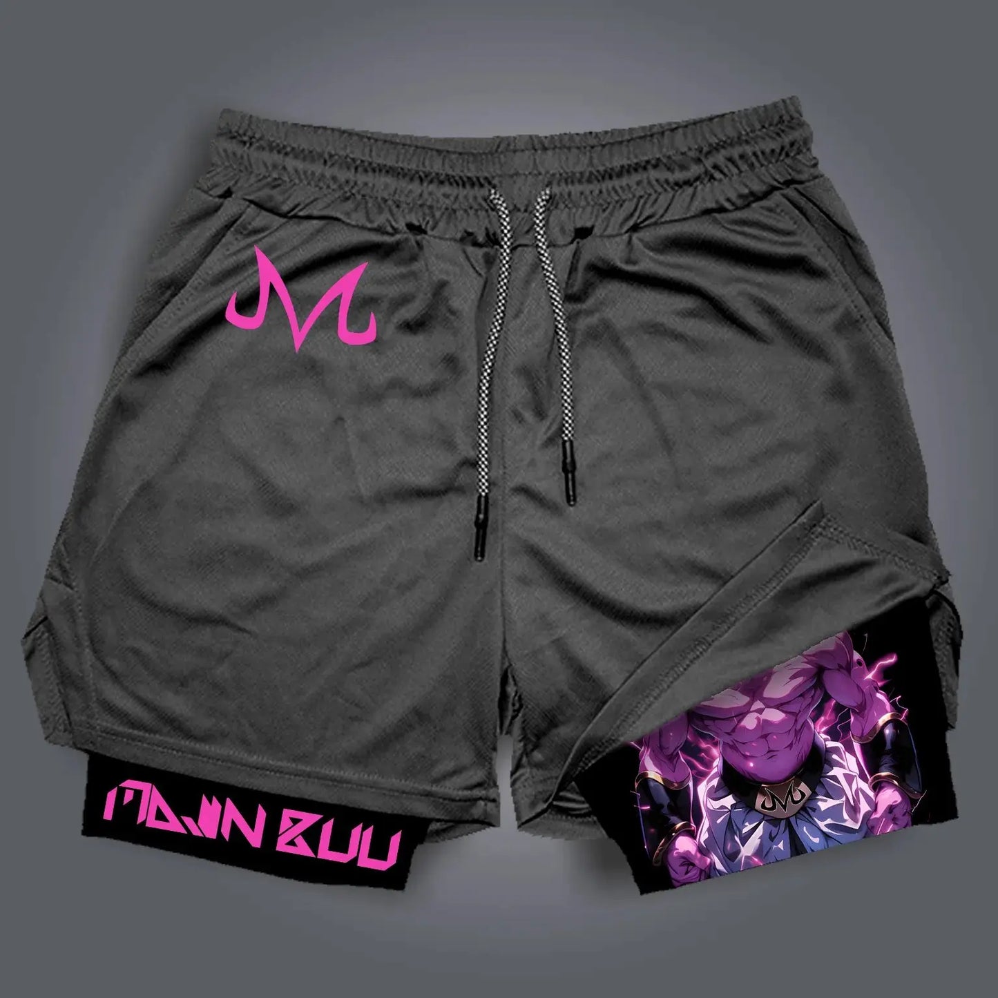 Dragon Ball Anime Goku Double-layered Shorts for Men Summer 2026 Sporty Loose Fit Breathable American Style Printed Outerwear