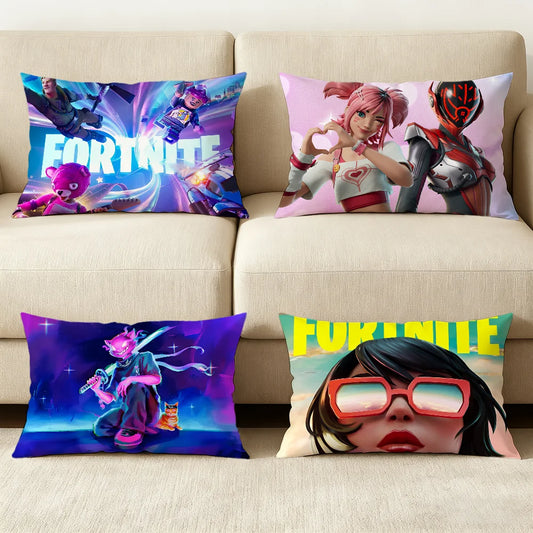 Battle-Royale-Spiel F-Fortnite Kissenbezug Hit-Produkt Sofa Wohnzimmer Büro Rechteckiges Kissen Zuhause Café Bettwäsche