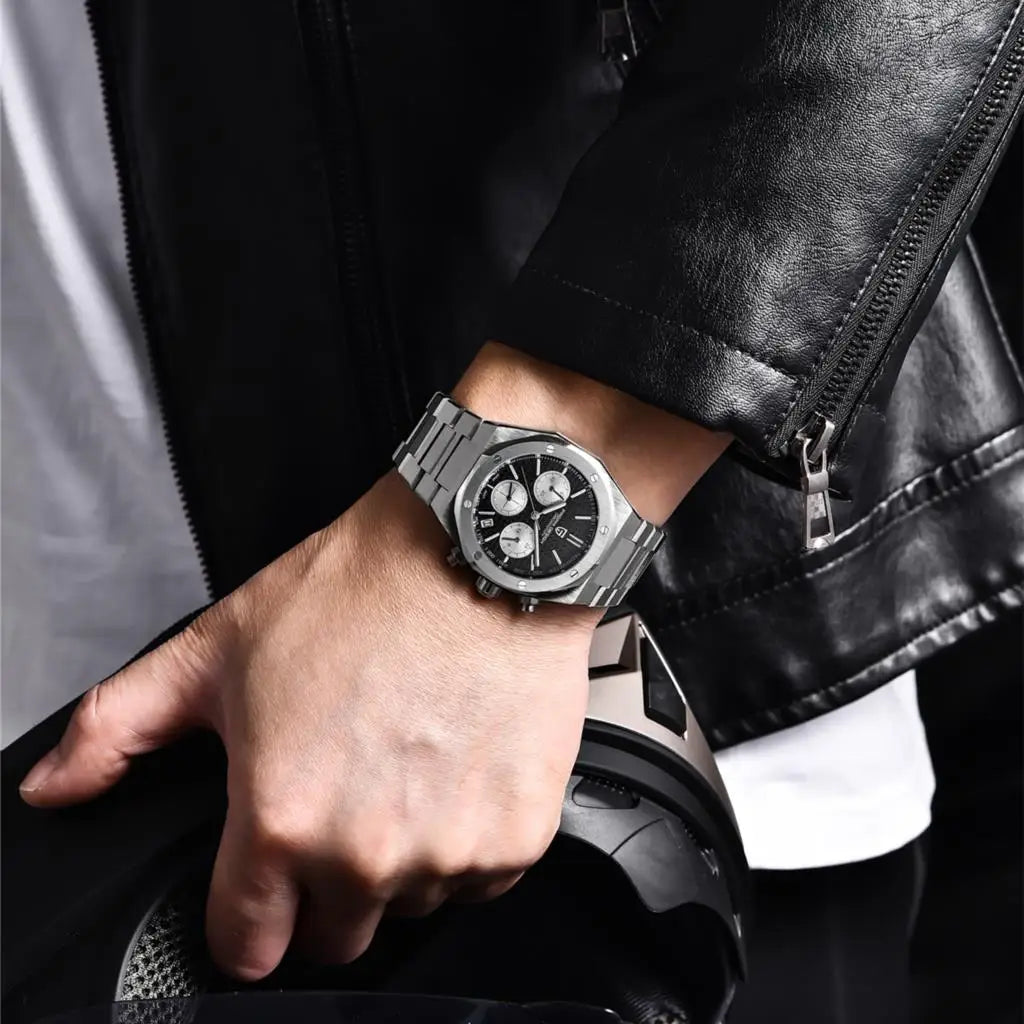 PAGANI DESIGN PD1707 Men's Quartz Watches 40MM Stainless Steel Sapphire Glass Top Brand Watch Gift for Men Reloj Hombre 2024 New