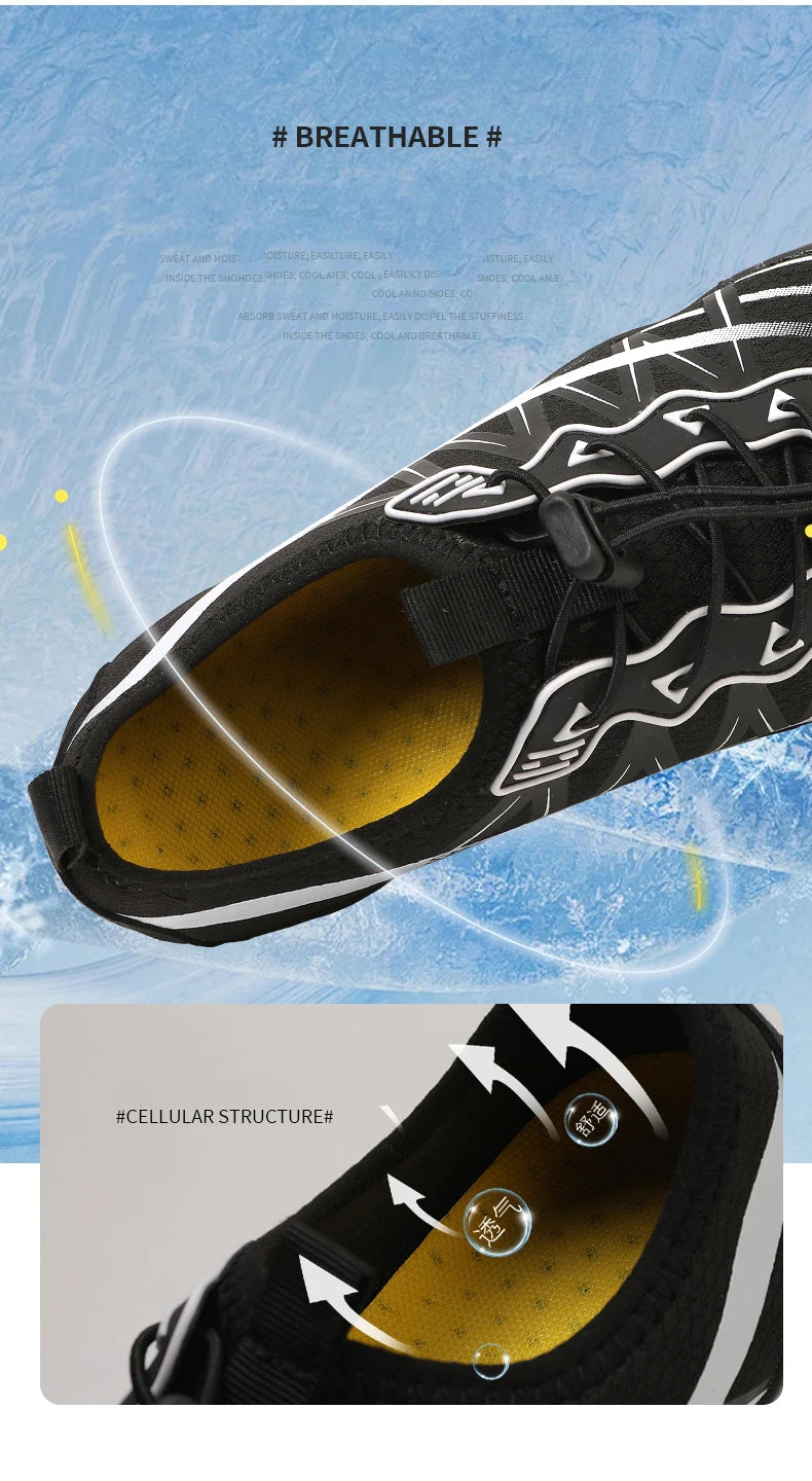 2025 New Water Shoes Barefoot Beach Sports Shoes High-quality Non-slip Swimming Shoes Five-finger Casual Sports Shoes Unisex