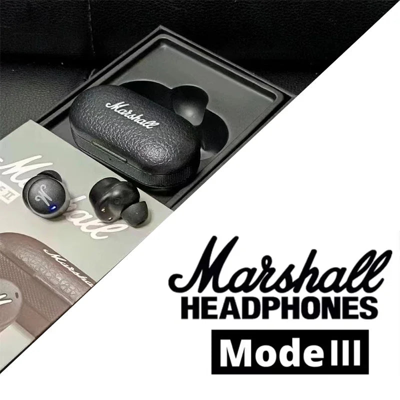 Marshall Motif II ANC True Wireless Earbuds with Active Noise Cancelling, Hi-Fi Deep Bass Bluetooth Earphones with Mic