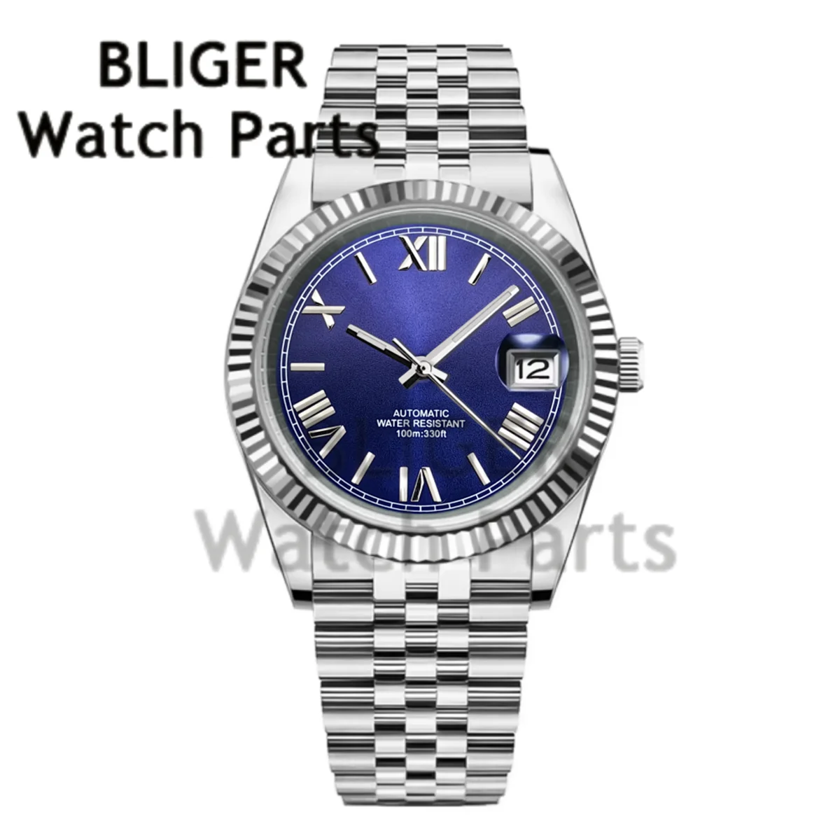 BLIGER 36MM 39MM Luxury Gold NH35 Automatic Mechanical Wristwatch Roman Number Men Watches Sapphire Crystal 10Bar Reloj Hombre
