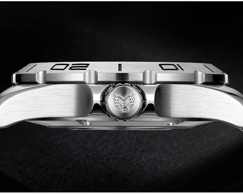 YELANG  V1036 42mm Men Quartz Watch Luminous 10 Years Lithium Movement Rotated Dial 30ATM 300m Waterproof Military Style Watches