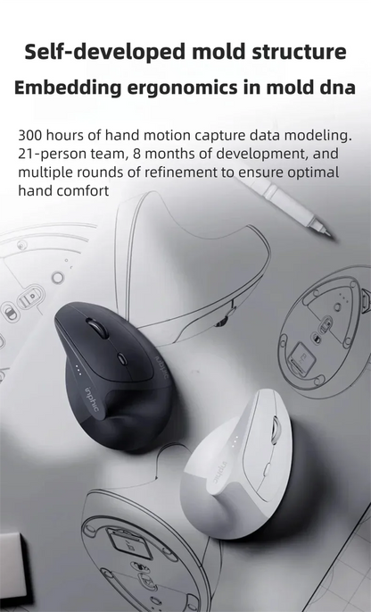 Inphic X9 PRO Vertical Wireless Mouse Type-C Fast Charging Ergonomic Silent Office Mouse For Laptop PC Computer Gaming Mouse