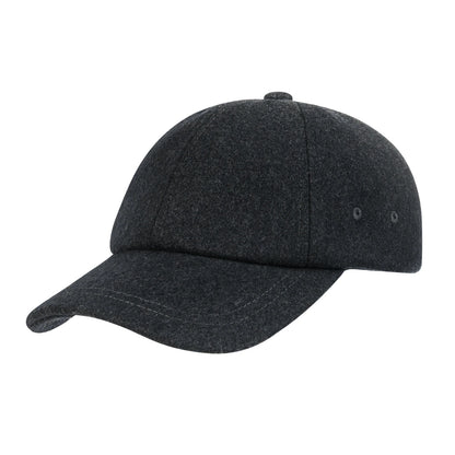 BOTVELA Herren-Baseballkappe aus Wolltweed, lässiger Stil, weich, verstellbar, unstrukturiert