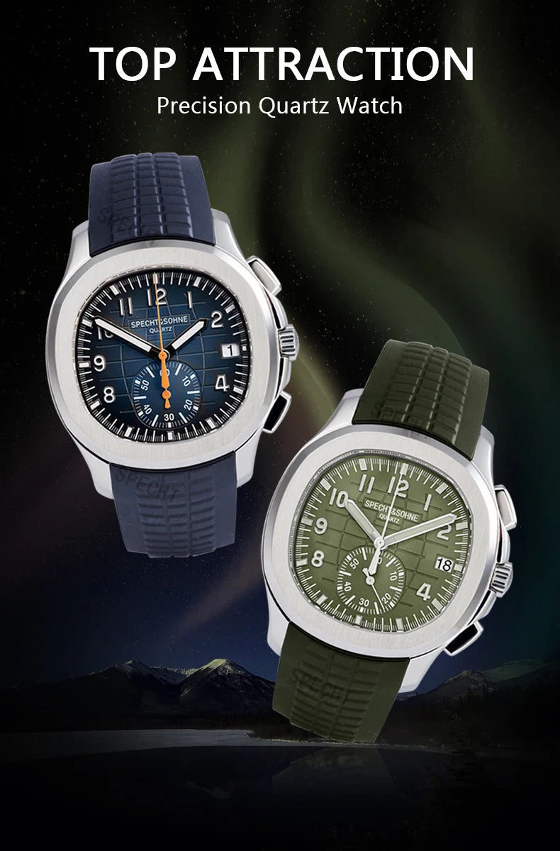 2026 High Quality Men's Watches Luxury Brand Japan VD53 Chronograph Sports Classic 5167 Quartz Watch Stainless Steel Waterproof