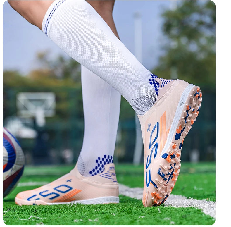 New Men's Soccer Shoes Grass Football Boots Ultralight Sport Comfortable Indoor Cleats Non Slip Fg Turf Futsal Adult Non-Slip