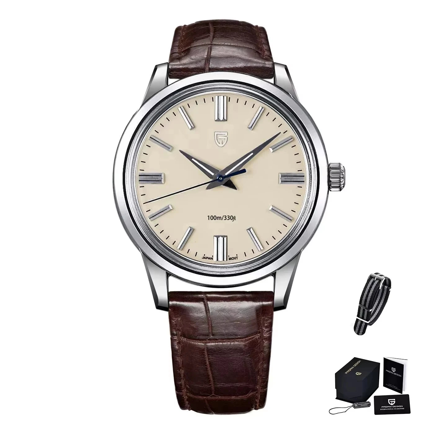2025 PAGANI DESIGN 38MM Men's Classic Fashion Quartz Watches PD1731 VH31 Mov Stainless Steel Sport Waterproof Clock reloj hombre