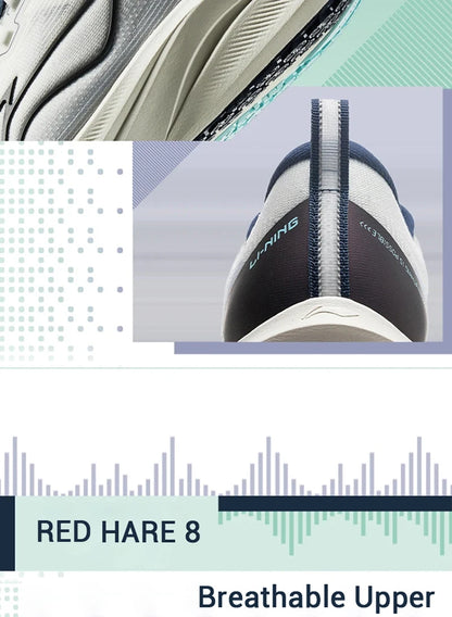 Muške trkaće tenisice za trčanje Li-Ning RED HARE 8 LIGHT FOAM ULTRA, reflektirajuće stabilne tenisice s amortizacijom, lagane LiNing tenisice ARPV001
