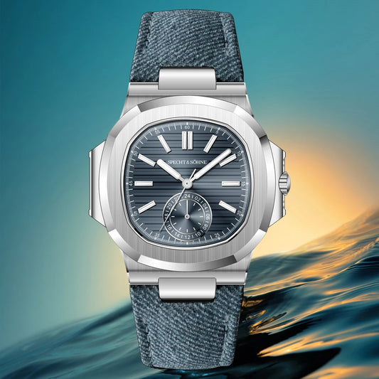 Specht & Söhne New Classic 40.8MM Ultrathin Watch For Men Japan VH60 Movt Sapphire Crystal 5980 Sports Wristwatch 50M Waterproof