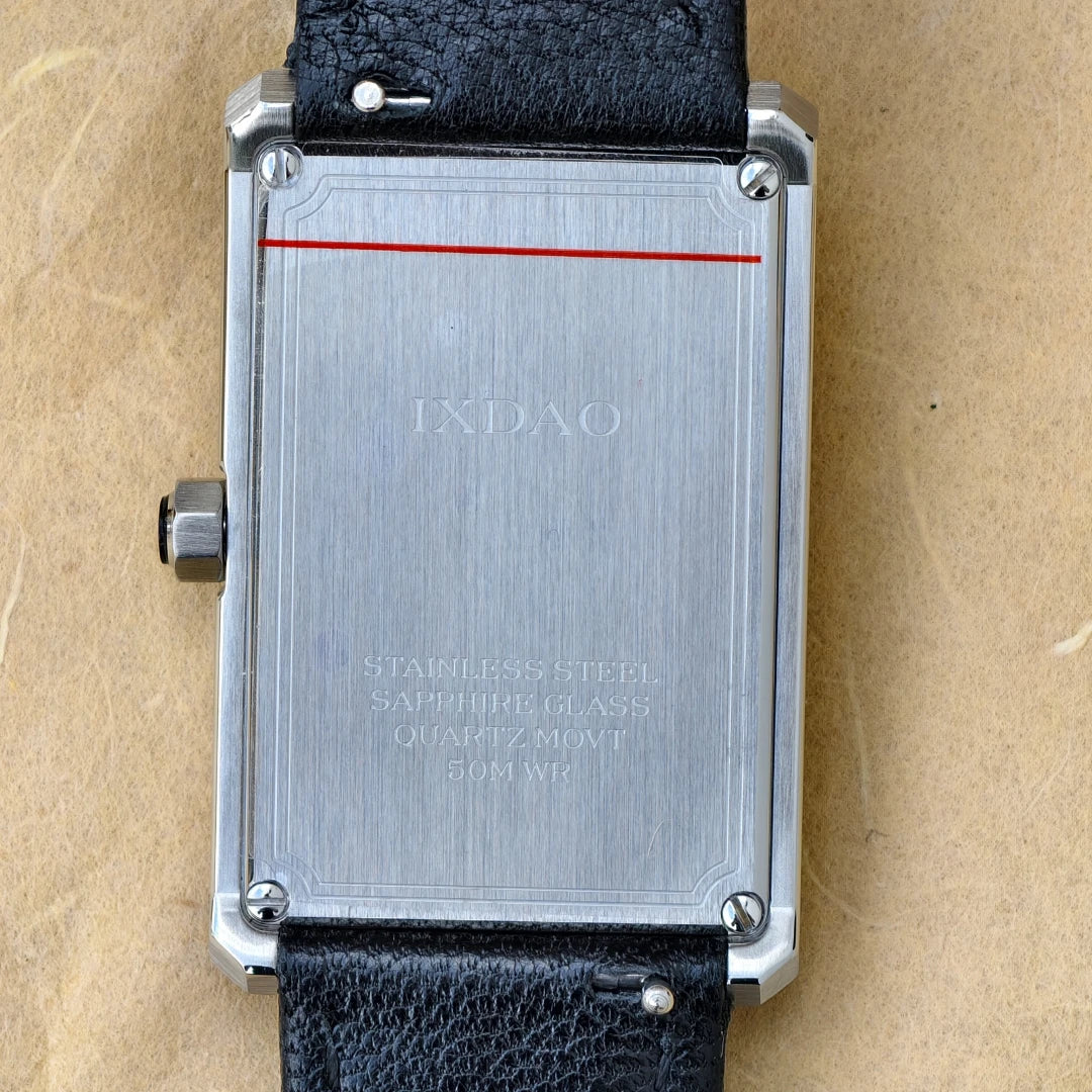 2026 New IX&DAO Men Quartz Watch Square Neutral Clock Stainless Steel Sapphire Glass Swiss Movement 5Bar Waterproof reloj hombre