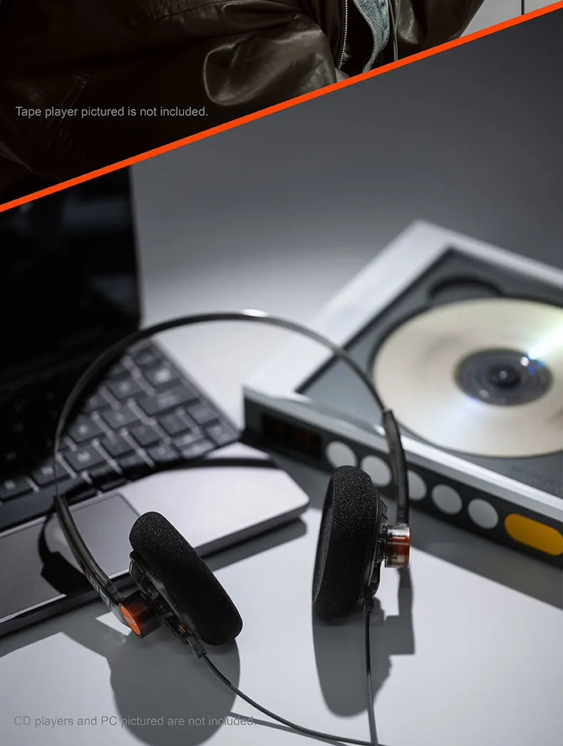 MOONDROP OLD FASHIONED On-Ear Headphone 40mm large dynamic driver 0.78-2pin 3.5mm Plug
