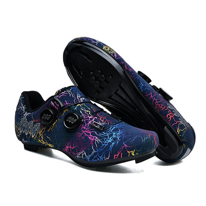 Scarpe da ciclismo professionali per bici da strada da uomo da gara con chiusura automatica, scarpe da ciclismo da donna con tacchetti SPD