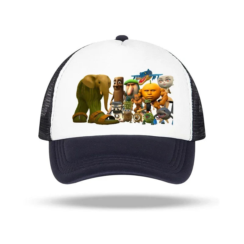 Casquette de baseball italienne Brainrot pour enfants, casquette décontractée pour garçon, chapeaux de sport pour enfants, chapeaux de soleil Tung Sahur Tralalers Shark, bonnet ajustable, cadeau pour homme