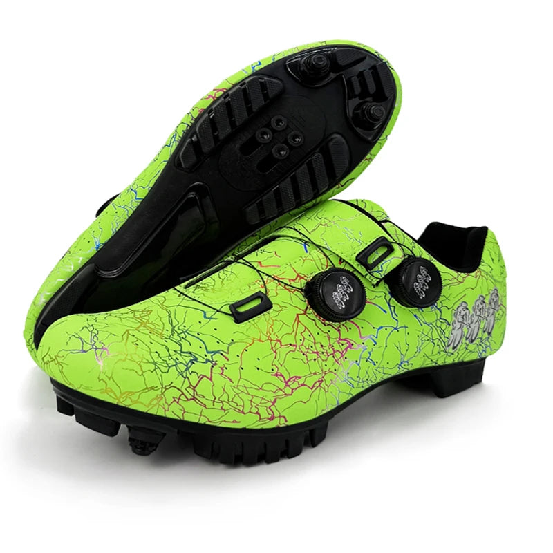 Scarpe da ciclismo professionali per bici da strada da uomo da gara con chiusura automatica, scarpe da ciclismo da donna con tacchetti SPD