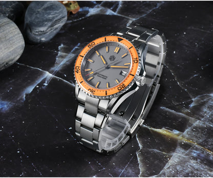 San Martin 2025 New Enamel Dial Full Luminous 39mm Dive Watch Luxury Men Watch NH35 Automatic Mechanical Waterproof 200m SN0129