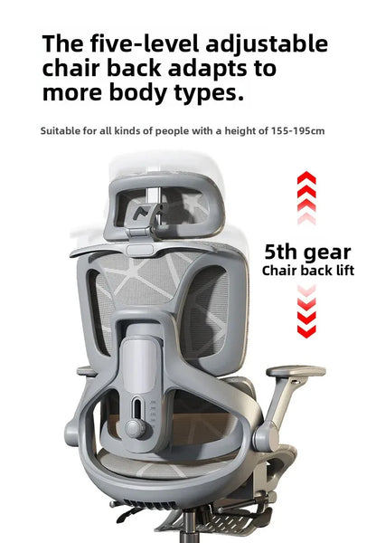 Air Titan Full Mesh Ergonomic Office Gaming Chair with Three Zone Lumbar Support, Ventilated Computer Desk Chair for Students, Work & Gaming